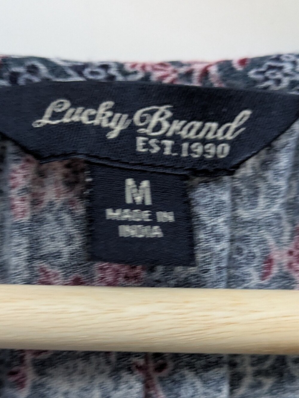 Lucky Brand Multicolor Floral Henley Blouse - Picture 2 of 7